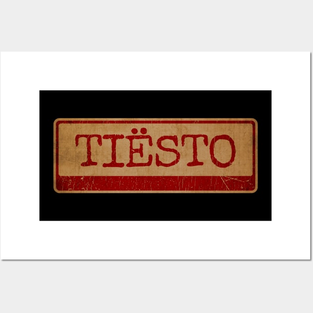 Typewriter - Tiesto Wall Art by Skeletownn